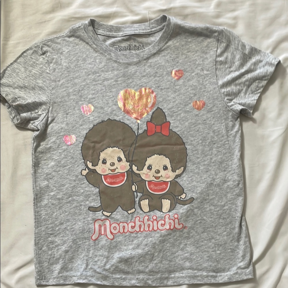 Monchhichi Gray Kids T-Shirt